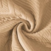 Sofa Covers Mat Velvet Herringbone Chenille Fabric (Brown)