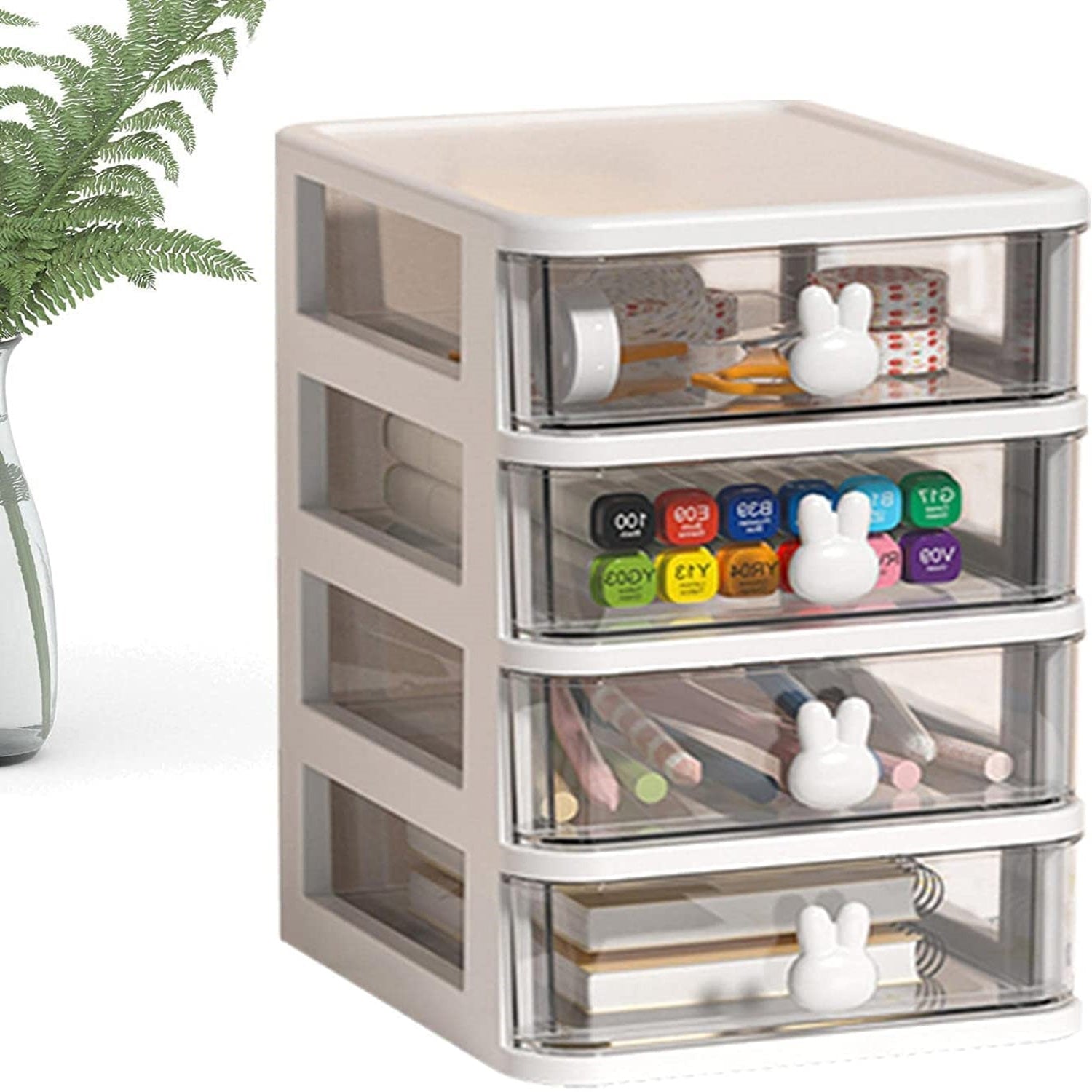 4 Tier Transparent Cosmetic Jewelry Box