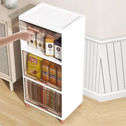 Plastic Storage Cabinet Flip-Top with Utility Storage Unit (White)