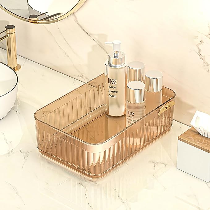 Acrylic Transparent Open Lid Small Decorative Tray