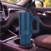 Stainless Steel Vacuum Tumbler with Straw and Lid & Handle - (1200 ML) (Solid colors)