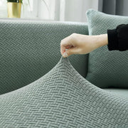 Universal Sectional Sofa Covers L - Shape 220 GSM (Pastel Green)