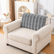 Rabbit Plush Sofa Cover Mat One Seater - Sage