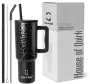 Stainless Steel Vacuum Tumbler with Straw and Lid & Handle - (1200 ML)