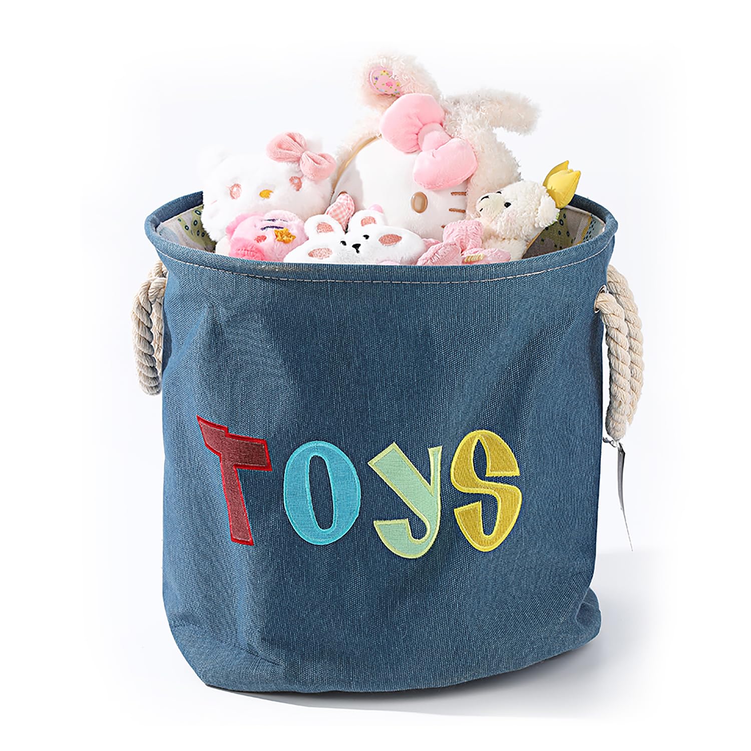 Round Laundry Basket Cute Cartoon Cloth Storage (Toys)