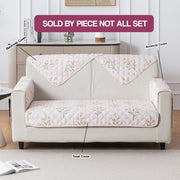 Printed Quilted Sofa Cover for 1/2/3/4 Seater Anti-Slip- Gulbahar