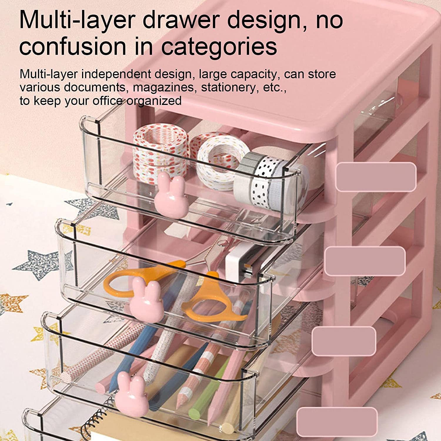 4 Tier Transparent Cosmetic Jewelry Box