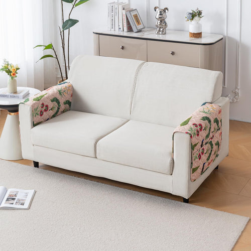 Printed Quilted Sofa Cover for 1/2/3/4 Seater Anti-Slip-Royal Peacock