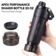 APEX 591ml Stainless Steel Gym Protein Shaker