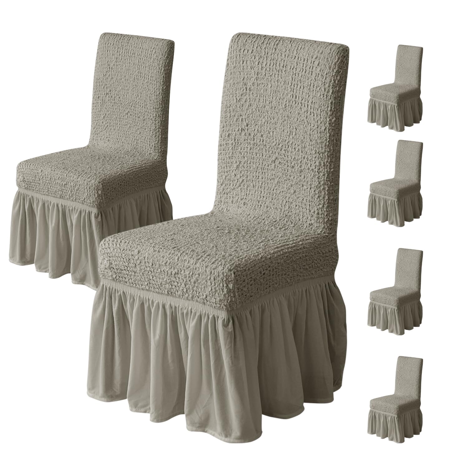 Italian Pattern 450 GSM Chair Cover (Coffee)