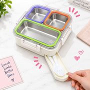 Ben-to-GO 304 Stainless Steel Lunch Box 3 Grid