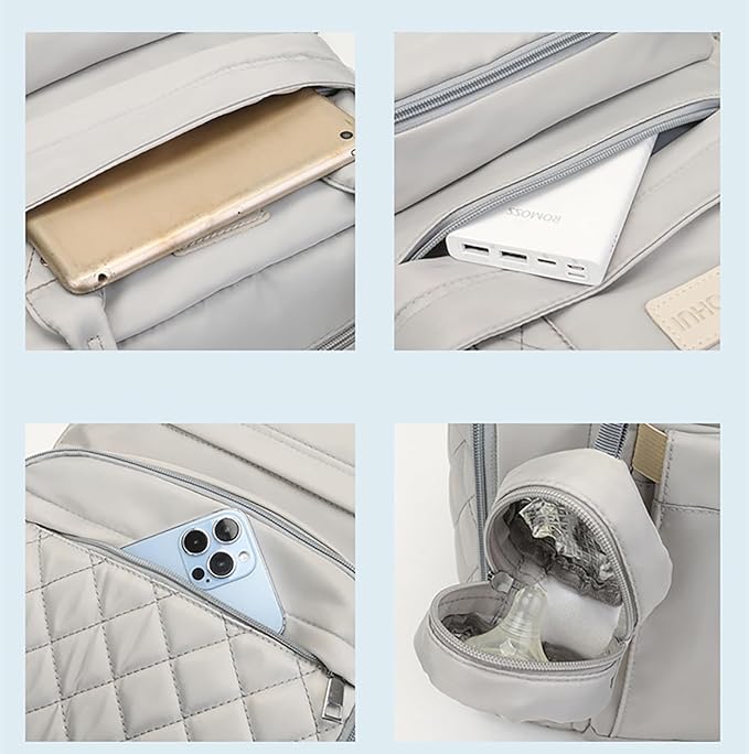 Maternity Backpack Unisex Diaper Bag with Pacifier Case (Duhoi)