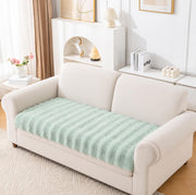 Rabbit Plush Sofa Cover Mat One Seater - Sage