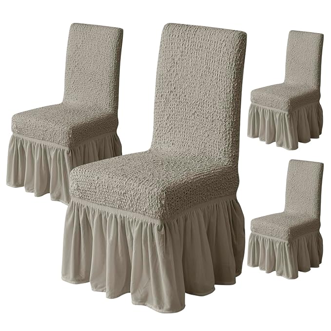 Italian Pattern 450 GSM Chair Cover (Coffee)