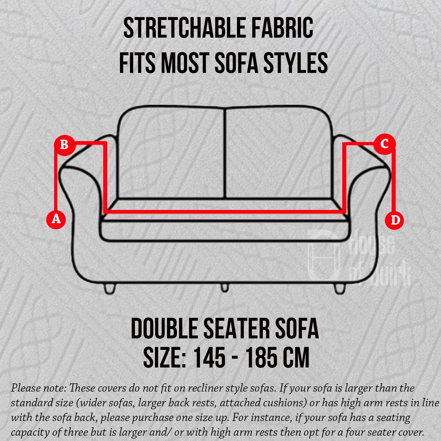 Universal Jacquard Fabric Sofa Cover- Charcoal