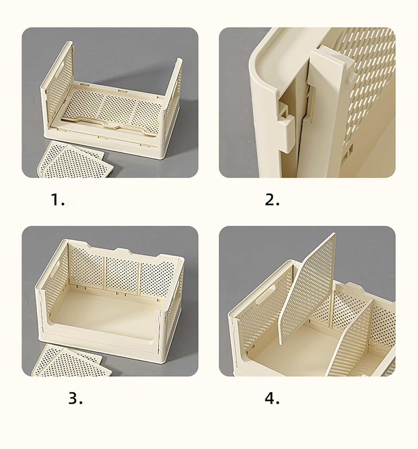Foldable Plastic Desktop Storage Box