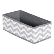Storage Box/ Organizer Cube for Closet/ Dresser/ Drawer - Set of 3 Grey Wave