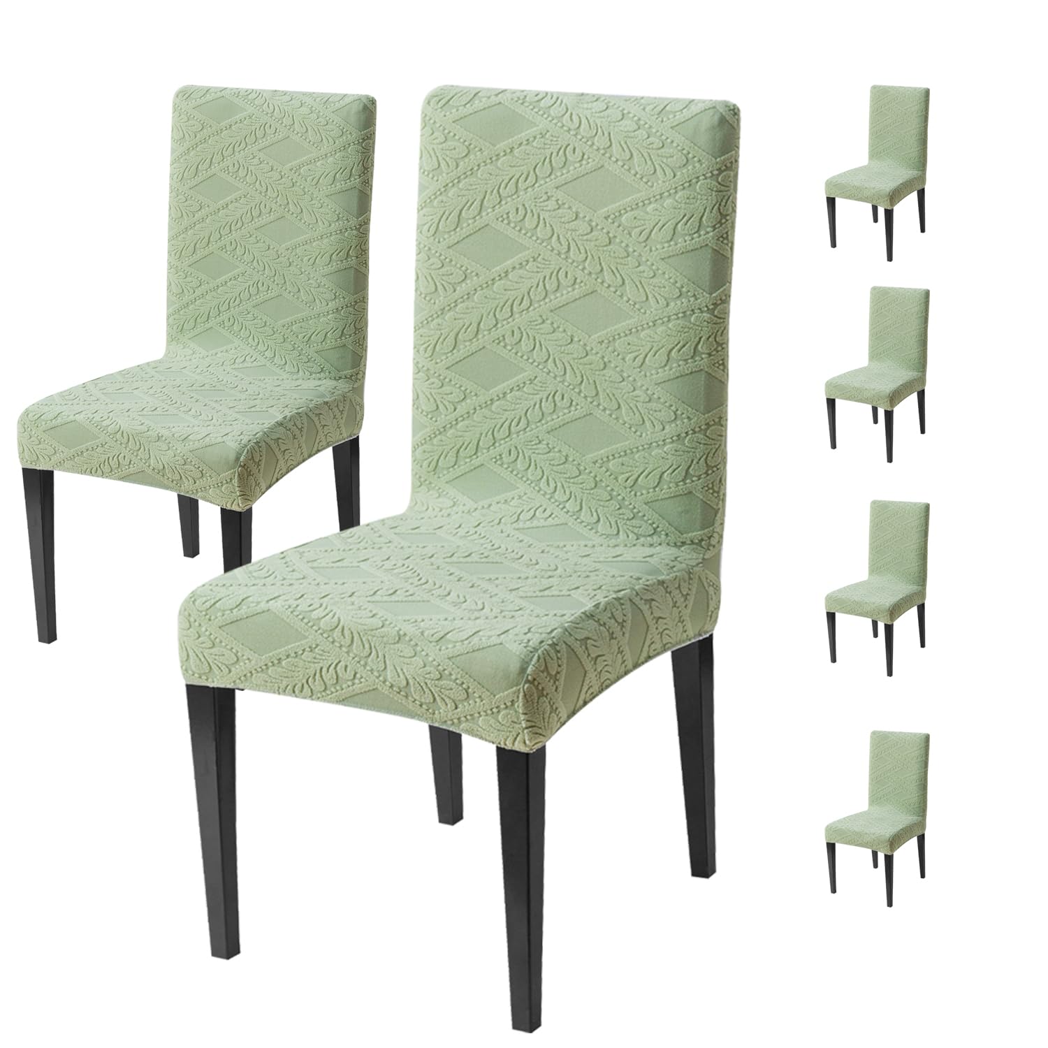 Universal Fit Stretchable Jacquard Chair Cover – 220 GSM Green