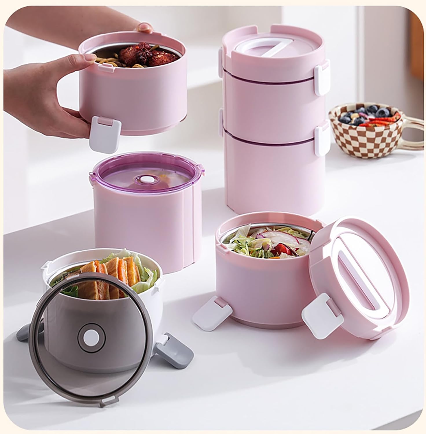 3-Layer 304 Stainless Steel Lunch Box