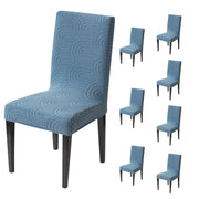 Premium Stretch Chair Cover – 220 GSM Jacquard Fabric (Light Blue)