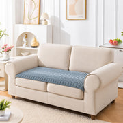Ridge Plush Sofa Mat Design - Charcoal Soft Plush Fabric