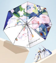 Elegant Compact Travel Folding Umbrella With Pouch