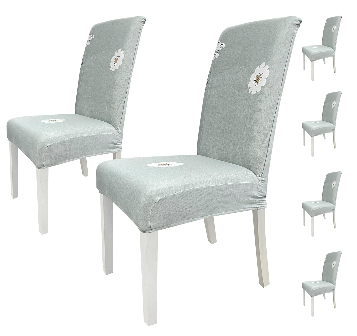 Elastic Chair Cover (Grey Meadow)