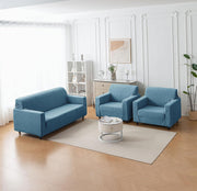 Universal Jacquard Fabric Sofa Cover – Soft, Stretchable Couch Slipcover (Blue)