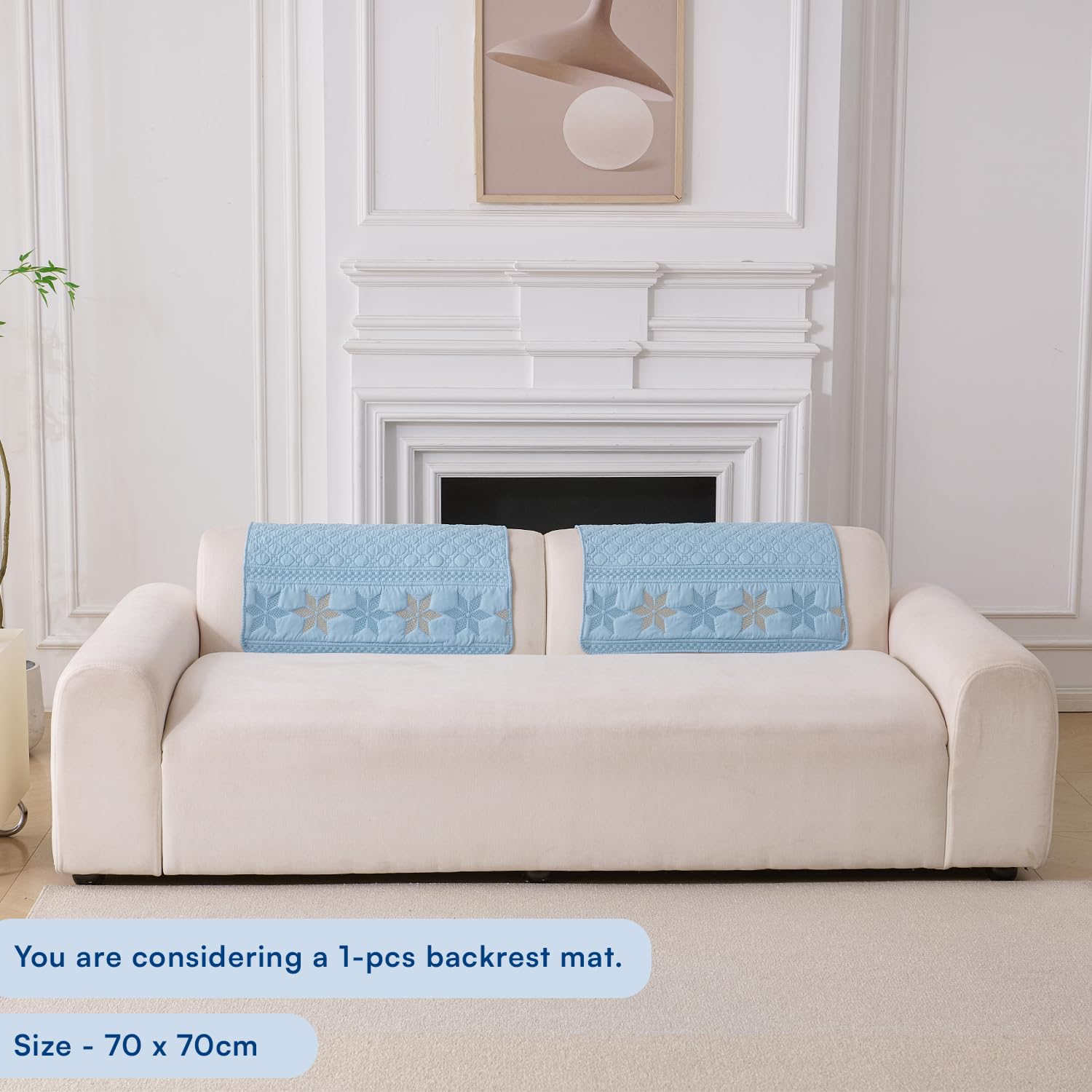 Glacier Series Quilted Sofa Cover – Soft, non-slip & washable furniture protector-Glacier