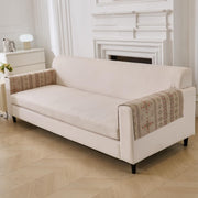 Medina Luxury Sofa Mat Beige Premium Chenille Fabric