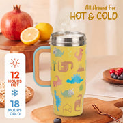 530ML Kids Tumbler Stainless Steel with Handle & Lid