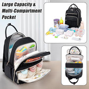 Diaper Bag Backpack for Baby – Waterproof Travel Baby Bag with Changing Pad