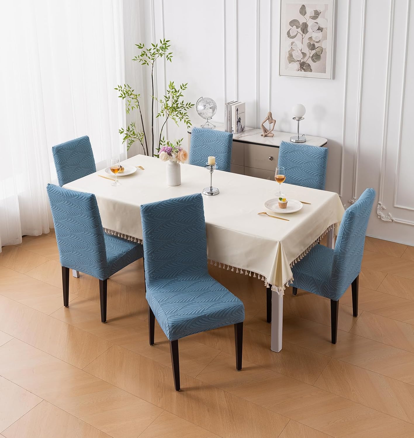 Modern Stretch Chair Cover 220 GSM Jacquard Fabric