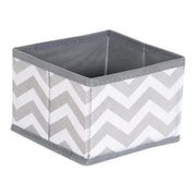 Storage Box/ Organizer Cube for Closet/ Dresser/ Drawer - Set of 3 Grey Wave