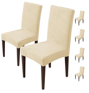 Stretchy Universal Jacquard Waterproof Sapphire Chair Cover (Beige)