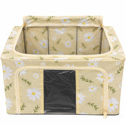 Clothing Storage Box 66 Litre - Cream Flower