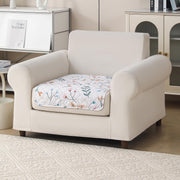 'Gulnaar Series' Printed Quilted Sofa Cover Blush Meadow)