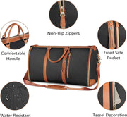 620ML Stainless Steel Coffee Mug & 2-in-1 Convertible Garment Duffel Bag with Shoe Pouch Set