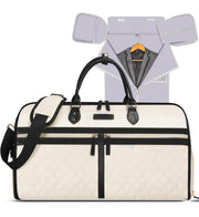 2-in-1 Convertible Garment Duffle Bag with Shoe Compartment & Shoulder