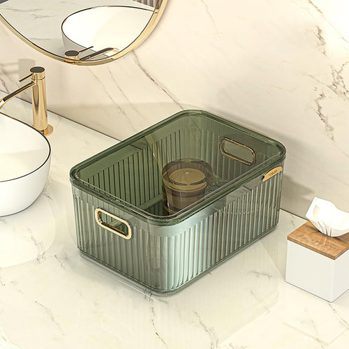 Acrylic Transparent Open Lid Large Decorative Tray