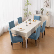 Premium Stretch Chair Cover – 220 GSM Jacquard Fabric (Light Blue)