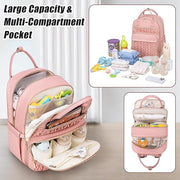 Diaper Bag Backpack for Baby – Waterproof Travel Baby Bag with Changing Pad