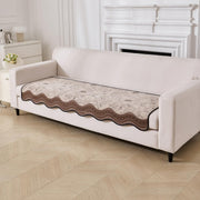 Crest Luxury Chenille Sofa Mat - Mocha Chenille Fabric 1 Pc