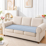 Ridge Plush Sofa Mat Floral Design - Grey