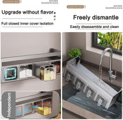 4 Slot Condiment Rack Holder, Wall Mounted & Countertops Organizer