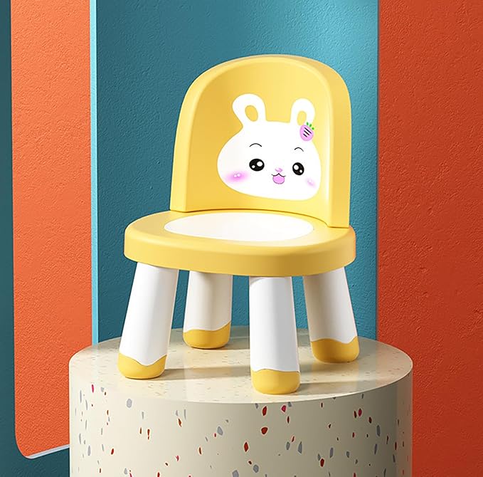 Detachable Baby Chair - Adjustable Plastic Backrest Chair & Stool for Toddlers