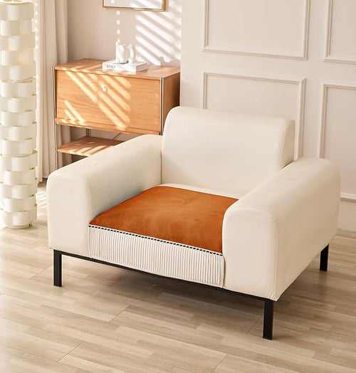 Sofa Cover Mat Autumn Pattern Chenille Fabric (Tan)