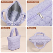 Heart Design Soft Insulated Lunch Bag