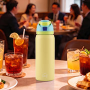 Sippease 950ML Stainless Steel Bottle with Straw
