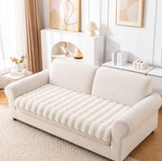 Rabbit Plush Sofa Cover Mat One Seater - Sage